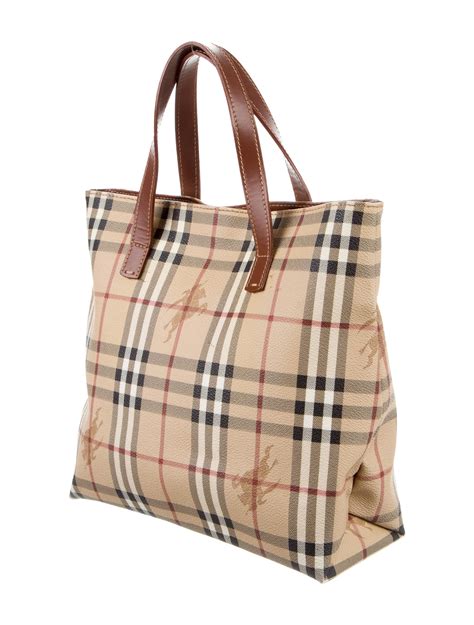 burberry haymarket check tote size